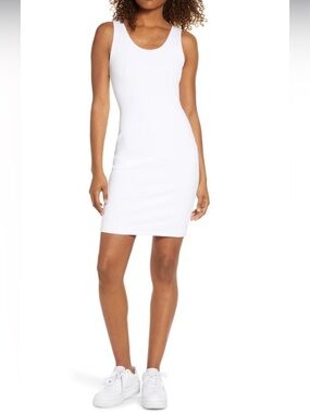 YEAR OF OURS White Rachel Ribbed Tank Dress Size M